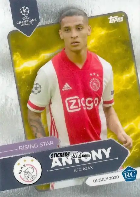 Cromo Antony - On-Demand UEFA Champions League Summer Signings 2020-2021
 n. 3 - Topps