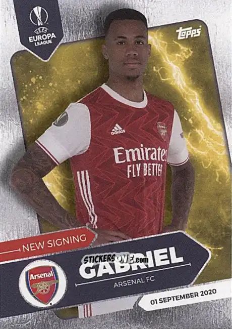 Sticker Gabriel - On-Demand UEFA Champions League Summer Signings 2020-2021
 n. 12 - Topps