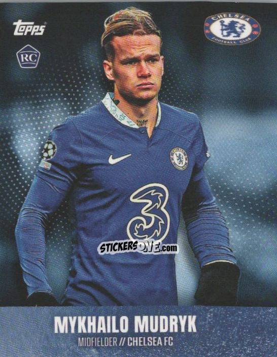 Figurina Mykhailo Mudryk - Chelsea Team Set 2022-2023 n. 18 - Topps