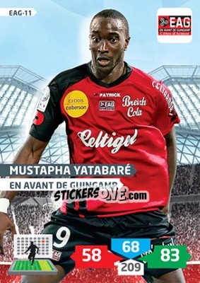 Figurina Mustapha Yatabaré - FOOT 2013-2014. Adrenalyn XL n. EAG-11 - Panini