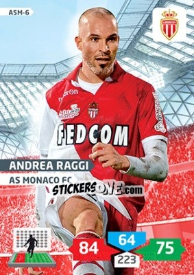 Sticker Andrea Raggi - FOOT 2013-2014. Adrenalyn XL n. ASM-6 - Panini