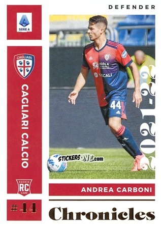 Cromo Andrea Carboni - Chronicles Soccer 2021-2022
 n. SA8 - Panini