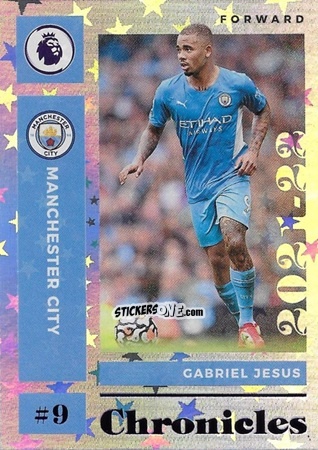 Figurina Gabriel Jesus - Chronicles Soccer 2021-2022
 n. PL16 - Panini