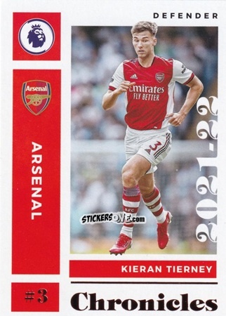 Figurina Kieran Tierney - Chronicles Soccer 2021-2022
 n. PL1 - Panini