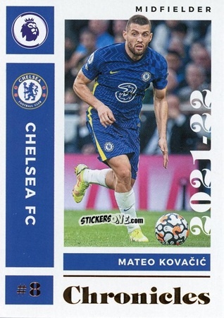 Figurina Mateo Kovacic - Chronicles Soccer 2021-2022
 n. PL8 - Panini