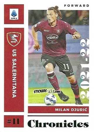 Cromo Milan Djuric - Chronicles Soccer 2021-2022
 n. SA17 - Panini