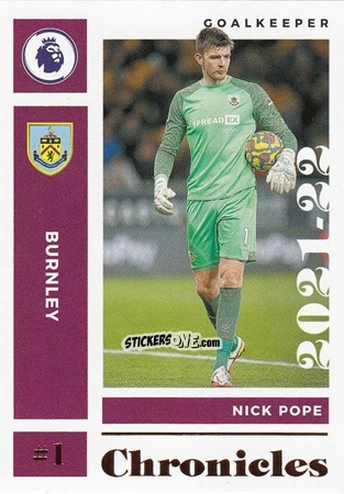 Figurina Nick Pope - Chronicles Soccer 2021-2022
 n. PL17 - Panini