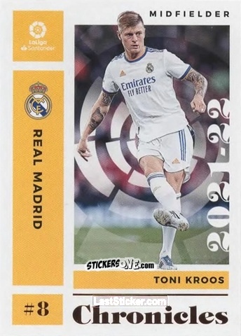 Sticker Toni Kroos - Chronicles Soccer 2021-2022
 n. LL19 - Panini