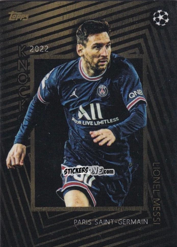 Cromo Lionel Messi - UEFA Champions League Knockout 2021-2022
 n. 24 - Topps