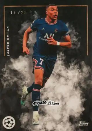 Sticker Kylian Mbappé - José Mourinho UEFA Club Competitions 2022
 n. 4bl - Topps