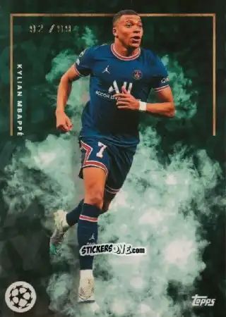 Sticker Kylian Mbappé - José Mourinho UEFA Club Competitions 2022
 n. 4gr - Topps