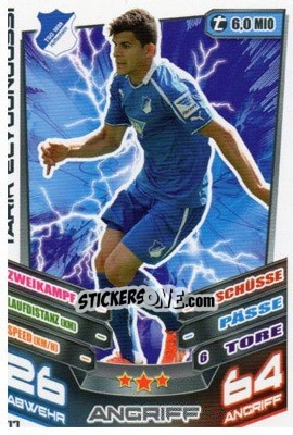 Figurina Tarik Elyounoussi - German Fussball Bundesliga 2013-2014. Match Attax n. 177 - Topps