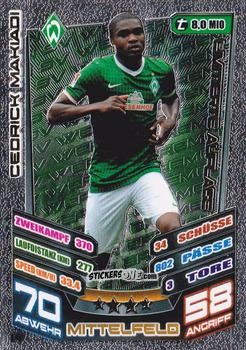 Cromo Cedrick Makiadi - German Fussball Bundesliga 2013-2014. Match Attax n. L4 - Topps