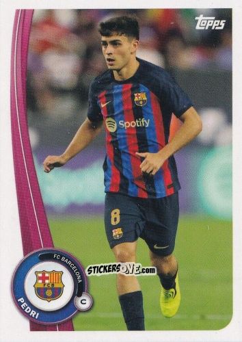 Sticker Pedri - Fc Barcelona Fan Set 2022-2023 n. BA-14 - Topps