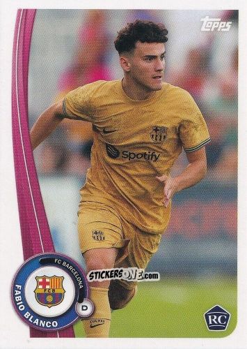 Sticker Fabio Blanco - Fc Barcelona Fan Set 2022-2023 n. BA-17 - Topps