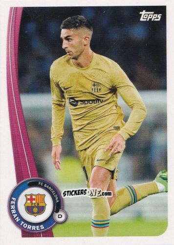 Cromo Ferran Torres - Fc Barcelona Fan Set 2022-2023 n. BA-20 - Topps