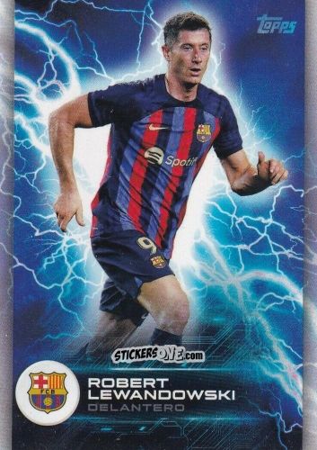 Sticker Robert Lewandowski - Fc Barcelona Fan Set 2022-2023 n. BAS-1 - Topps