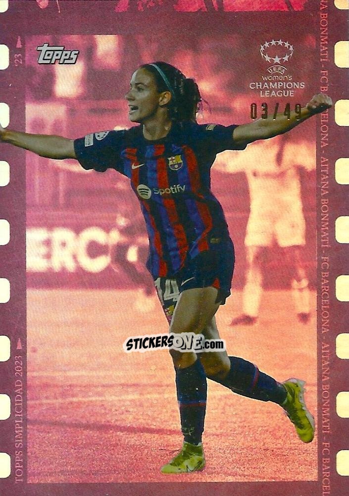 Sticker Aitana Bonmati - Simplicidad UEFA Club Competitions 2022-2023
 n. 44pi - Topps