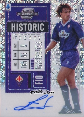 Sticker Gabriel Batistuta - Chronicles Soccer 2020-2021
 n. SAHTA5 - Topps