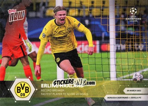 Cromo Erling Haaland - Now Uefa Champions League 2020-2021 n. 50 - Topps
