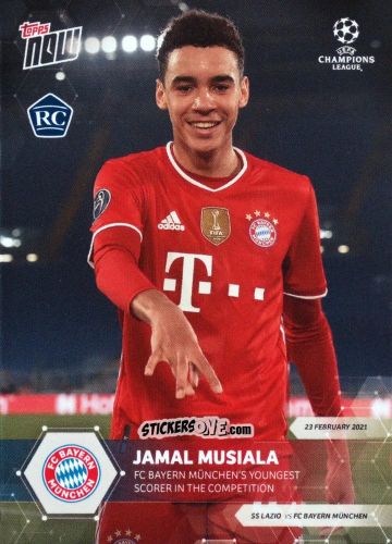 Cromo Jamal Musiala - Now Uefa Champions League 2020-2021 n. 45 - Topps