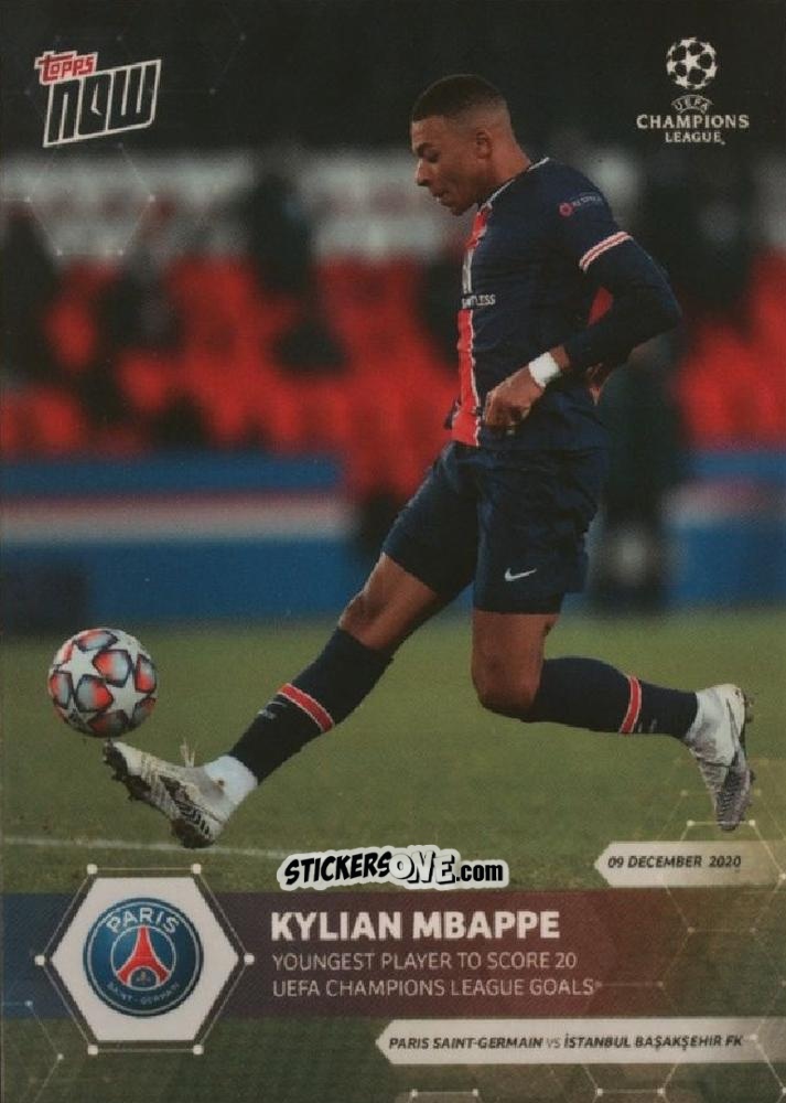 Sticker Kylian Mbappe - Now Uefa Champions League 2020-2021 n. 37 - Topps