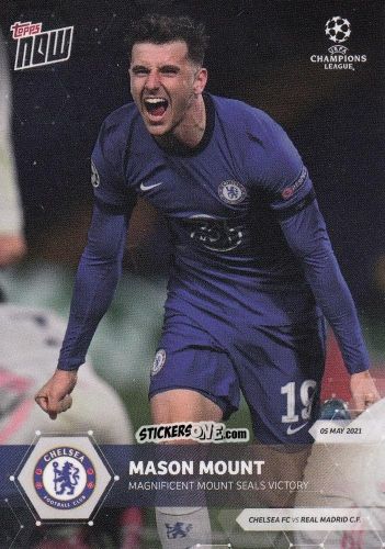 Cromo Mason Mount - Now Uefa Champions League 2020-2021 n. 74 - Topps