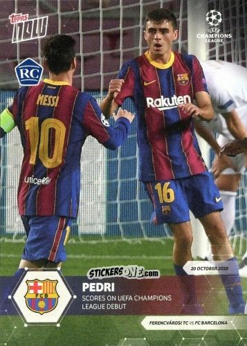 Sticker Pedri - Now Uefa Champions League 2020-2021 n. 5 - Topps