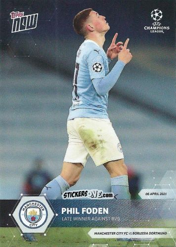Cromo Phil Foden - Now Uefa Champions League 2020-2021 n. 58 - Topps