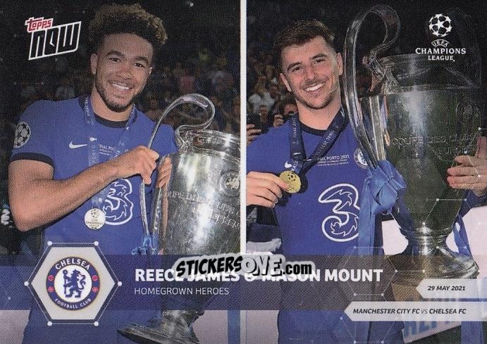 Cromo Reece James / Mason Mount - Now Uefa Champions League 2020-2021 n. 84 - Topps