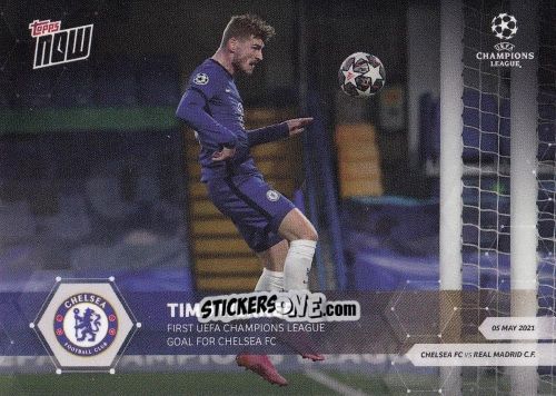 Figurina Timo Werner - Now Uefa Champions League 2020-2021 n. 75 - Topps