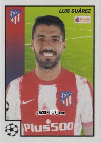 Sticker Luis Suarez - Heritage 97 UEFA Champions League 2021-2022
 n. 60 - Topps