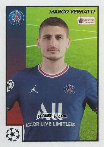 Figurina Marco Verratti - Heritage 97 UEFA Champions League 2021-2022
 n. 9 - Topps