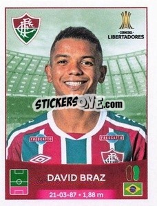 Figurina David Braz - Conmebol Copa Libertadores 2023 n. 208 - Panini