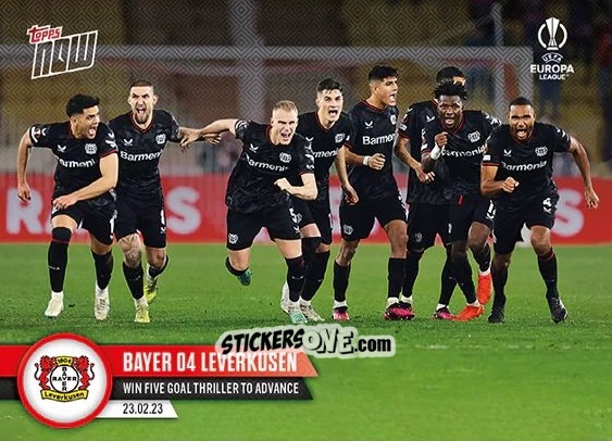 Cromo Bayer 04 Leverkusen - Now Uefa Europa League & Uefa Europa Conference League 2022-2023 n. 32 - Topps