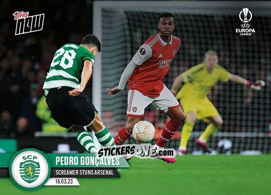 Sticker Pedro Goncalves - Now Uefa Europa League & Uefa Europa Conference League 2022-2023 n. 34 - Topps