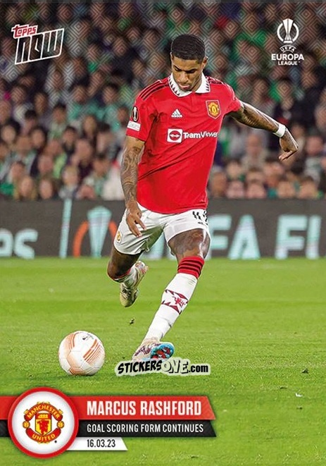 Sticker Marcus Rashford - Now Uefa Europa League & Uefa Europa Conference League 2022-2023 n. 36 - Topps