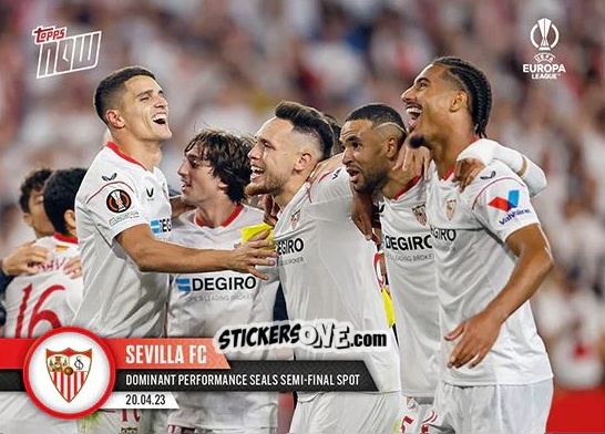 Cromo Sevilla FC - Now Uefa Europa League & Uefa Europa Conference League 2022-2023 n. 43 - Topps