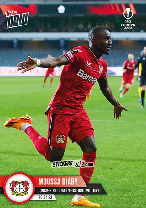 Sticker Moussa Diaby - Now Uefa Europa League & Uefa Europa Conference League 2022-2023 n. 44 - Topps