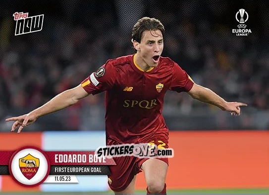 Figurina Edoardo Bove - Now Uefa Europa League & Uefa Europa Conference League 2022-2023 n. 45 - Topps
