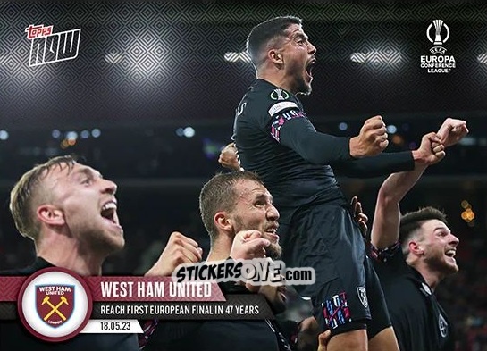 Cromo West Ham United - Now Uefa Europa League & Uefa Europa Conference League 2022-2023 n. 48 - Topps