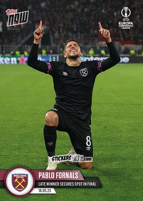 Figurina Pablo Fornals - Now Uefa Europa League & Uefa Europa Conference League 2022-2023 n. 49 - Topps