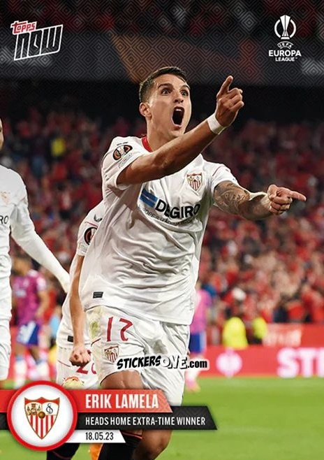 Figurina Erik Lamela - Now Uefa Europa League & Uefa Europa Conference League 2022-2023 n. 51 - Topps