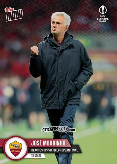 Cromo Jose Mourinho - Now Uefa Europa League & Uefa Europa Conference League 2022-2023 n. 52 - Topps