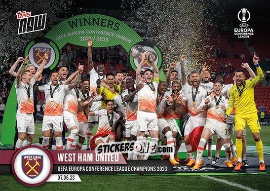 Cromo West Ham United - Now Uefa Europa League & Uefa Europa Conference League 2022-2023 n. 56 - Topps
