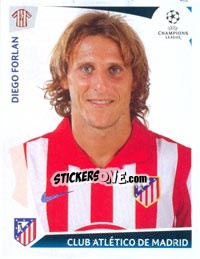 Figurina Diego Forlan - UEFA Champions League 2009-2010 n. 257 - Panini