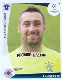 Figurina Allan McGregor - UEFA Champions League 2009-2010 n. 431 - Panini