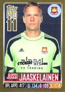 Cromo Jussi Jääskeläinen - Premier League Inglese 2013-2014 n. 341g - Topps