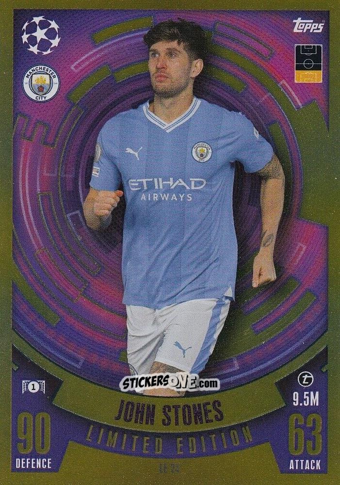 Sticker John Stones - UEFA Champions League & Europa League 2023-2024. Match Attax n. LE24 - Topps