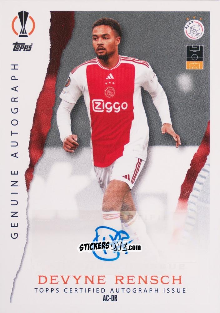 Cromo Devyne Rensch - UEFA Champions League & Europa League 2023-2024. Match Attax n. AC-DR - Topps